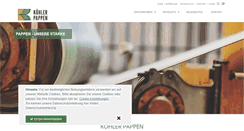 Desktop Screenshot of koehlerpappen.de