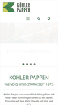 Mobile Screenshot of koehlerpappen.de